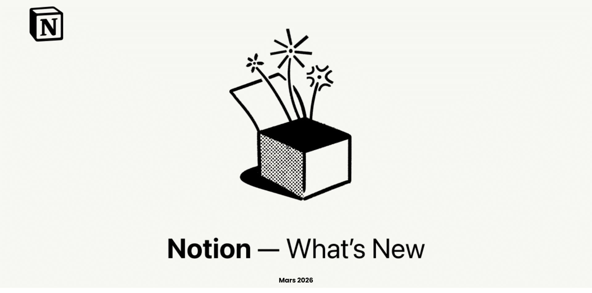 Notion Release Mars 2026