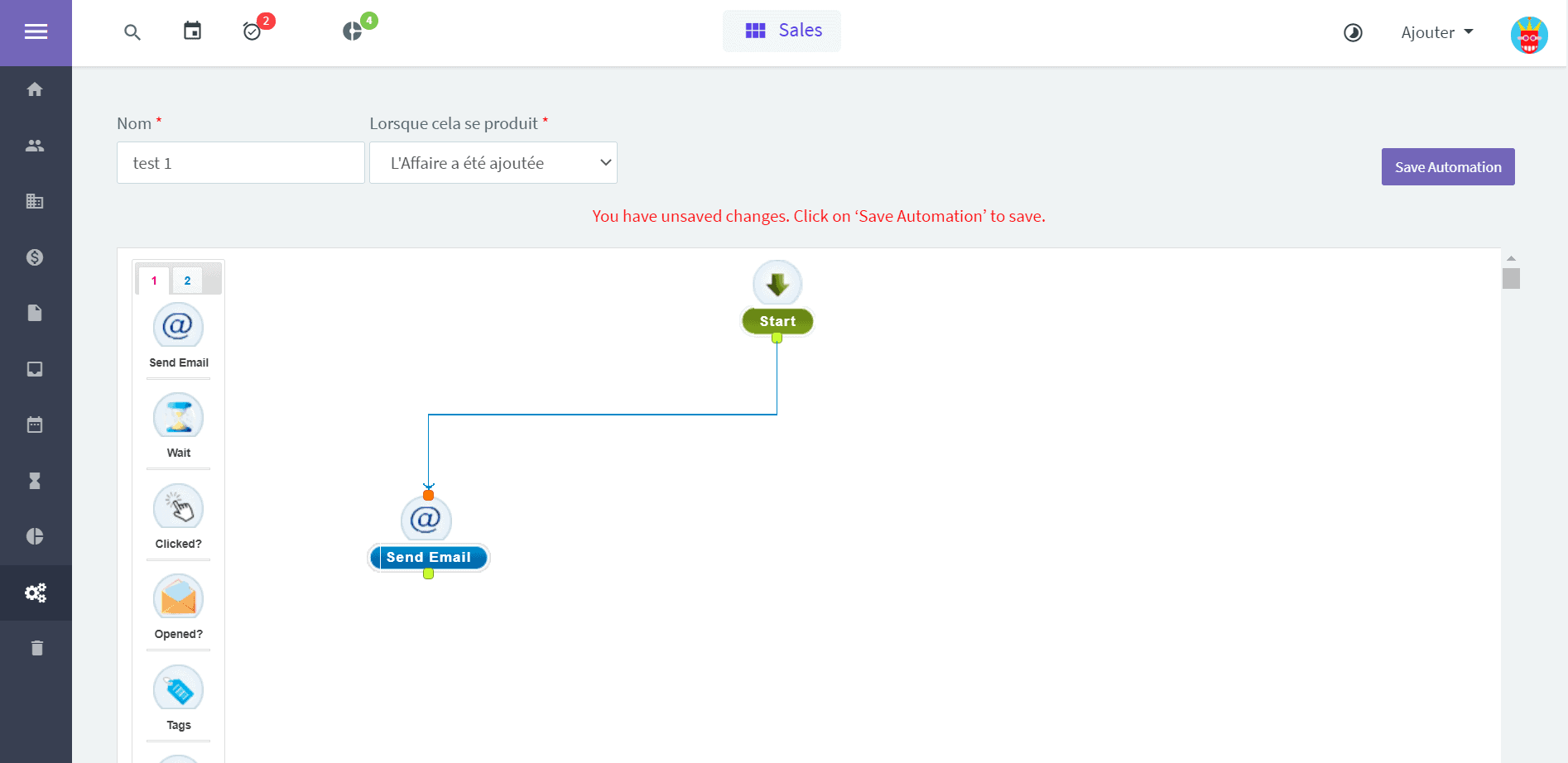 Agile CRM Automation