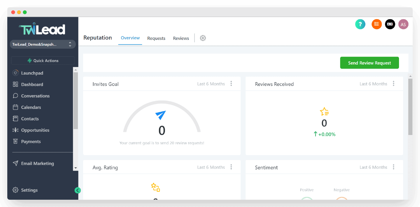 Le module de reputation management de Twilead