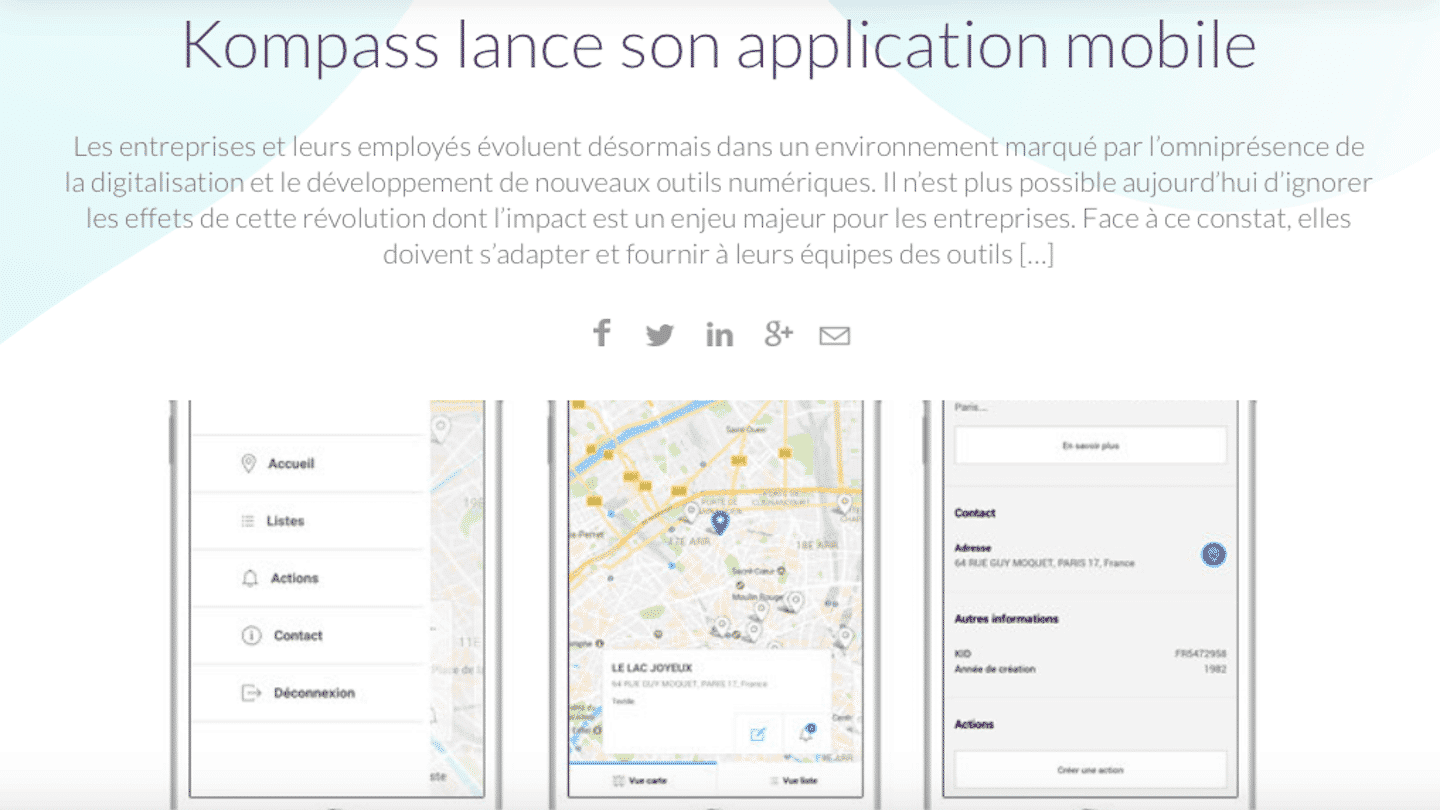 L'application mobile Easy Business