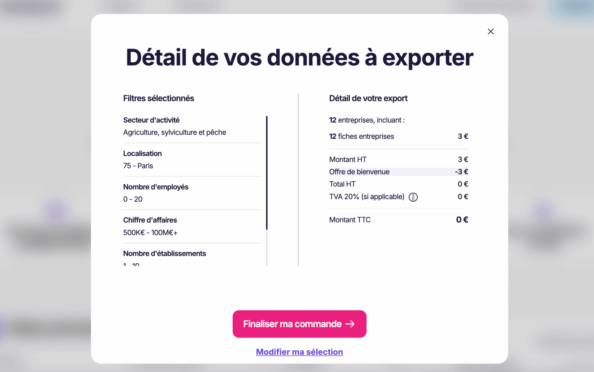L'écran de téléchargement d'un fichier dans Datapult