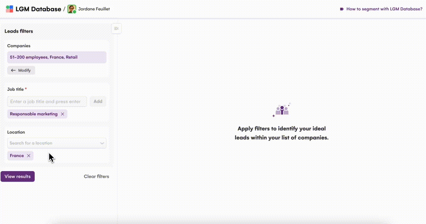 Le bug rencontré lors de la génération d'une liste de leads depuis la base de données de La Growth Machine