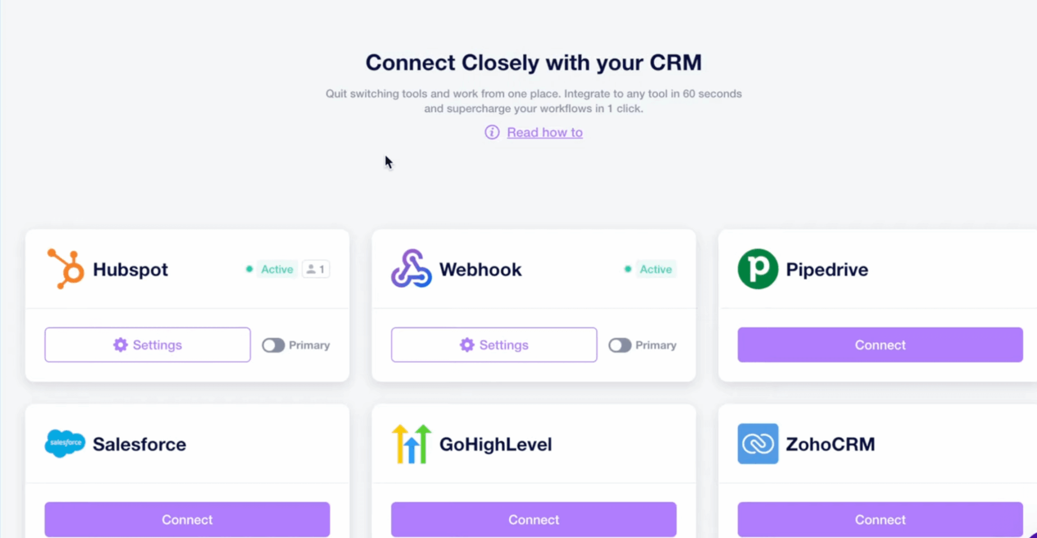 closely integrations