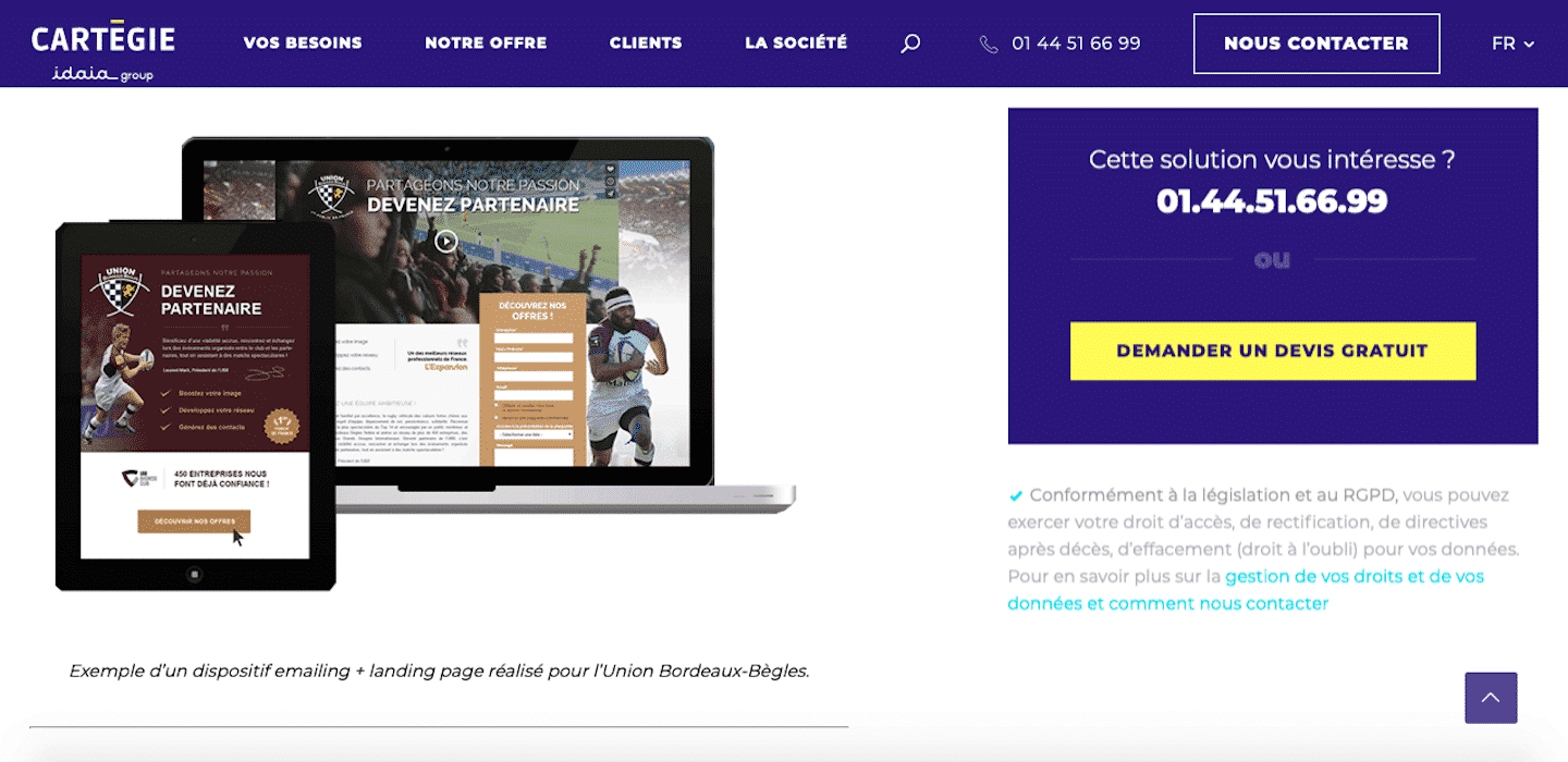 Le module de campagnes emailing de Cartégie