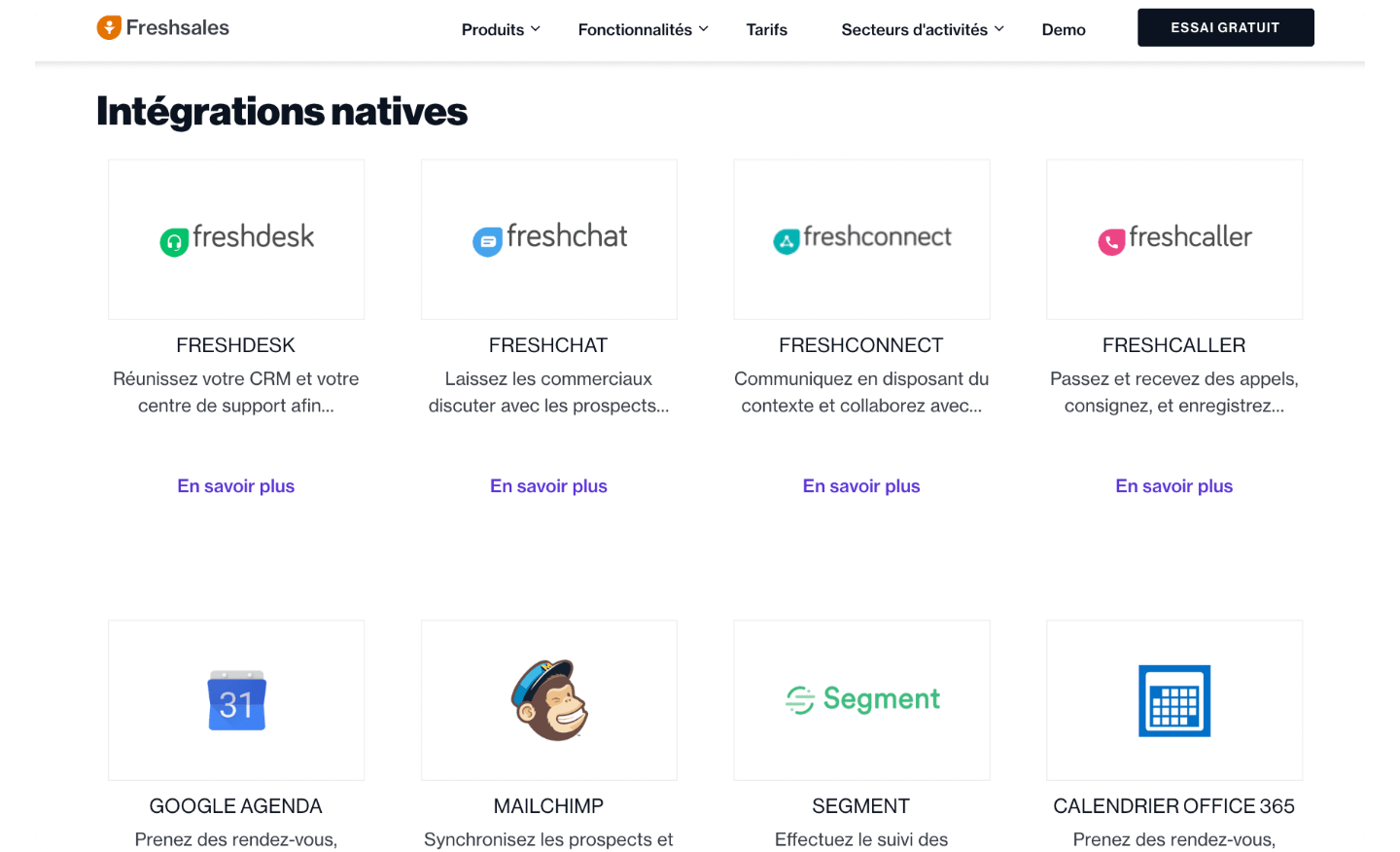 freshsales opinião integrações