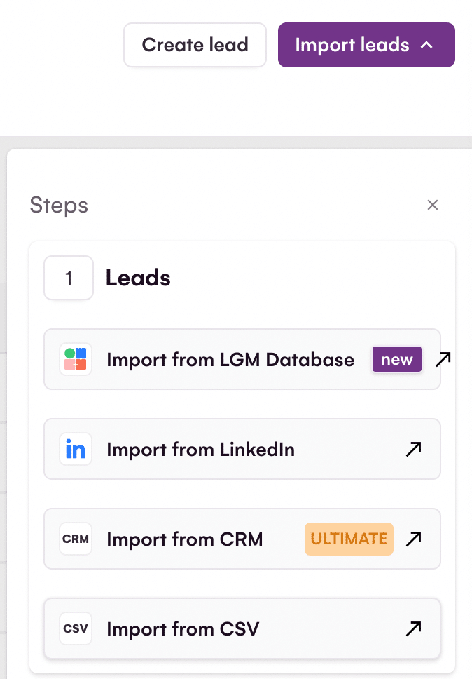 L'import de leads dans La Growth Machine, depuis un CRM, un fichier CSV ou LinkedIn
