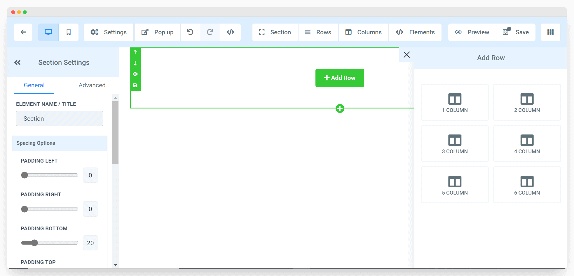 Le landing page builder de Twilead et son édition par lignes et colonnes