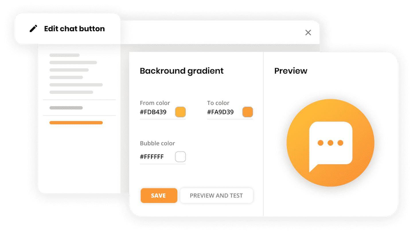 Fenêtre de chat entièrement personnalisable de LiveAgent