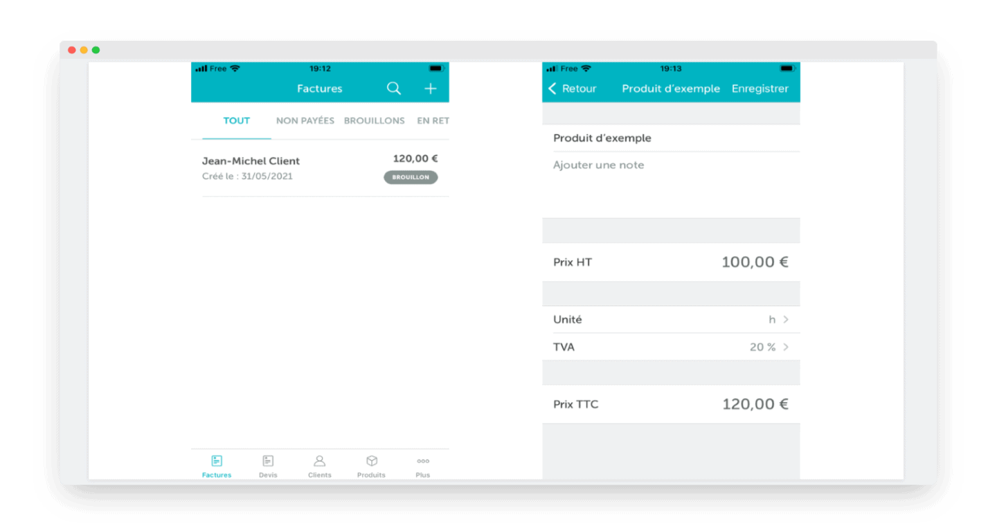 dashboard mobile zervant