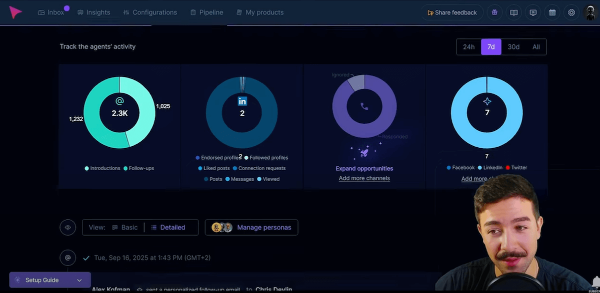 Le suivi des activités des agents IA dans Anybiz.io