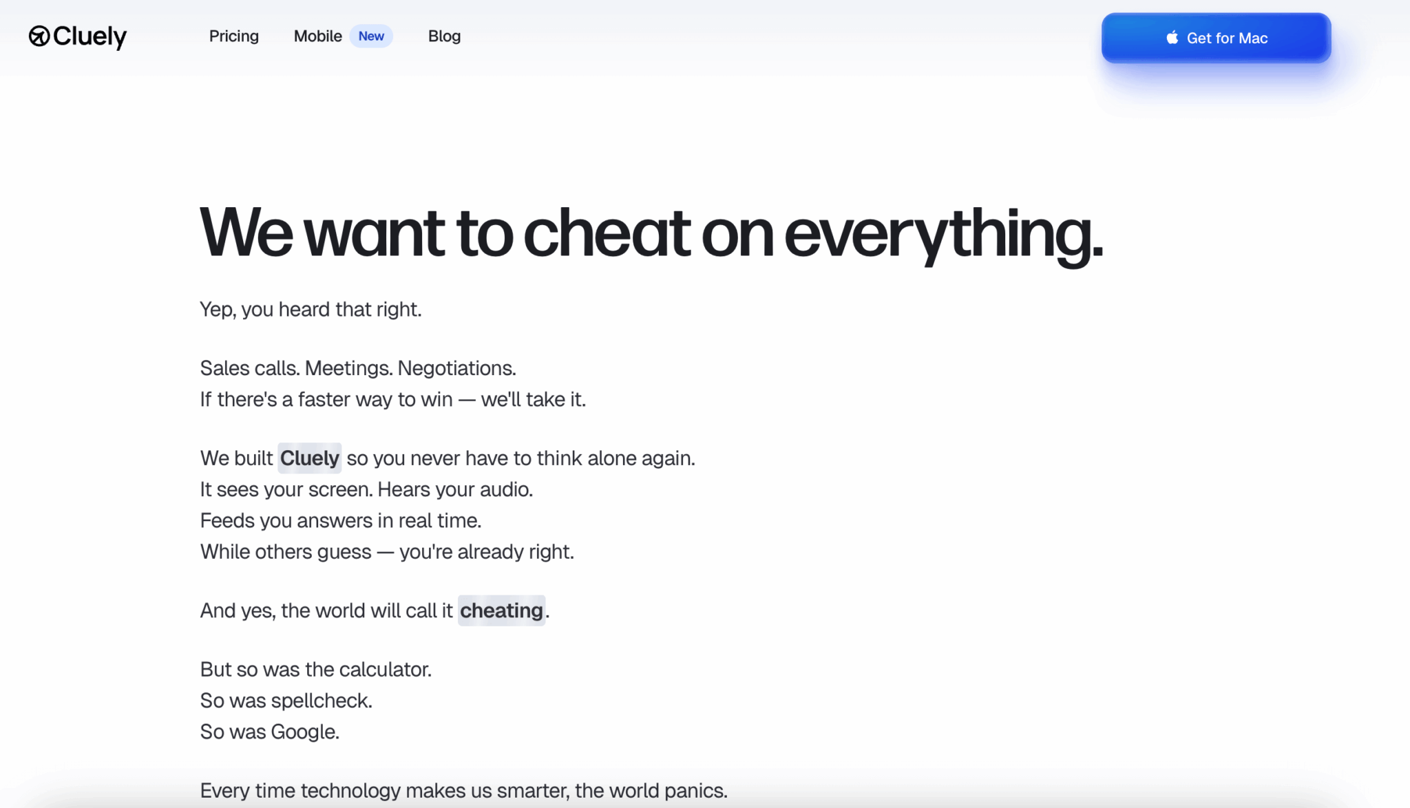 Le manifeste « We Want to Cheat on Everything » de Cluely