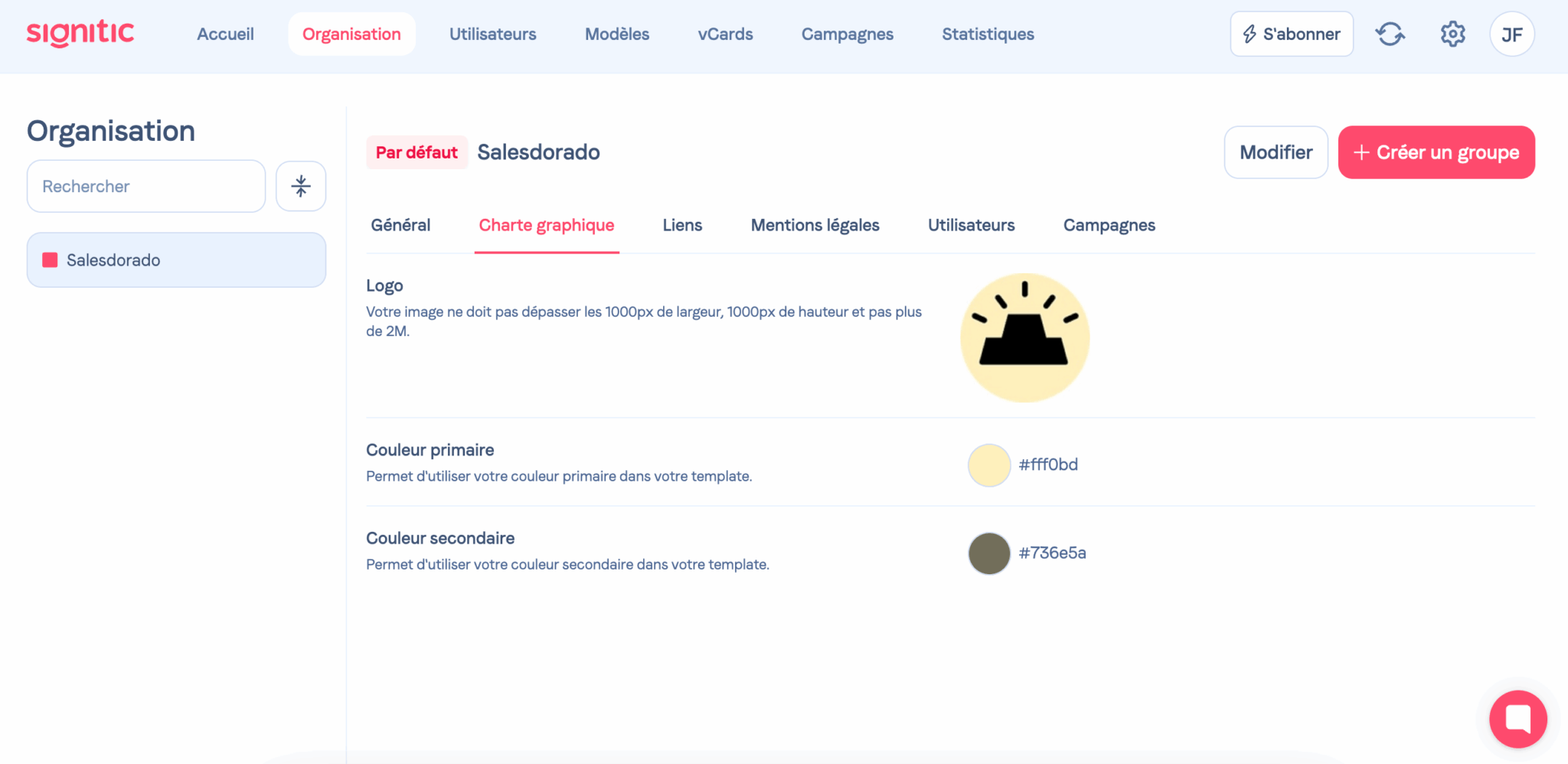 La configuración de la identidad visual de las firmas en Signitic