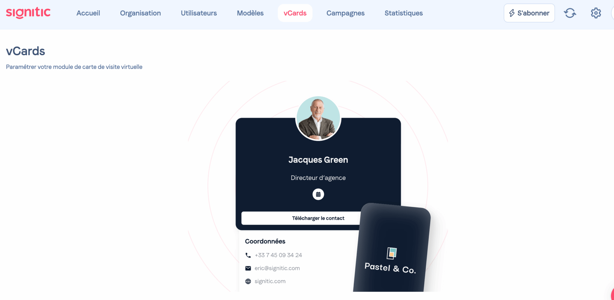 Las tarjetas de presentación digitales con código QR de Signitic