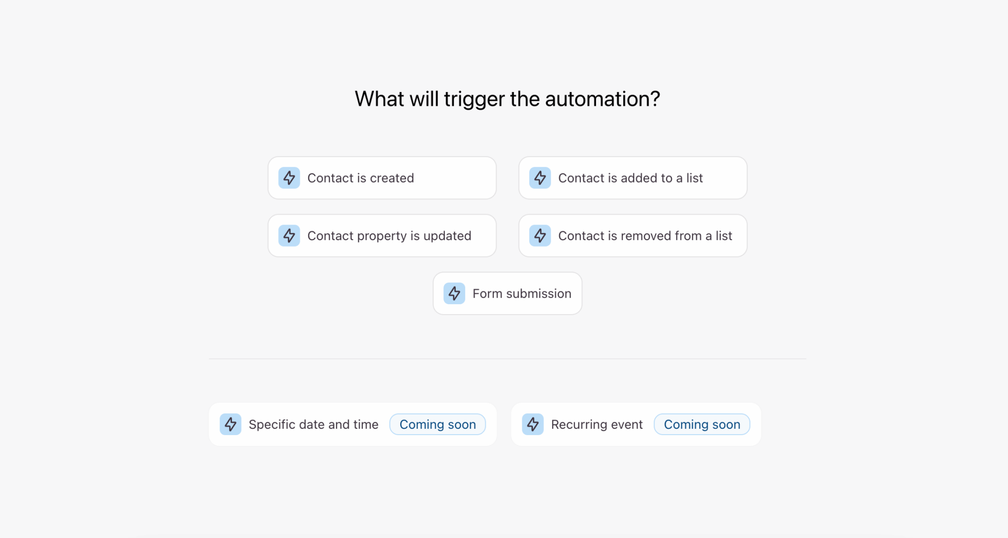 Déclencheur d'automatisation dans Typeform