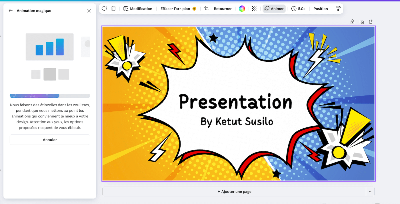 Magic Animate, que anima automáticamente un diseño en Canva