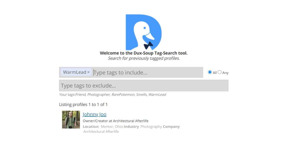 dux-soup-tag-feature