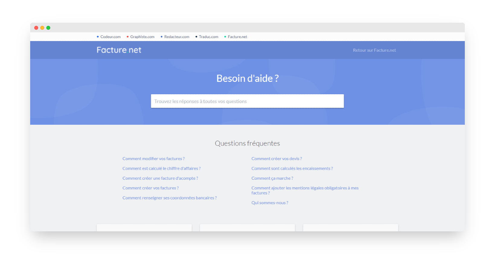 factre.net centre d'aide
