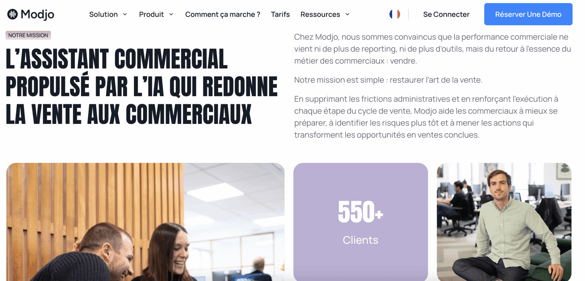 La mission affichée par Modjo : restaurer l'art de la vente