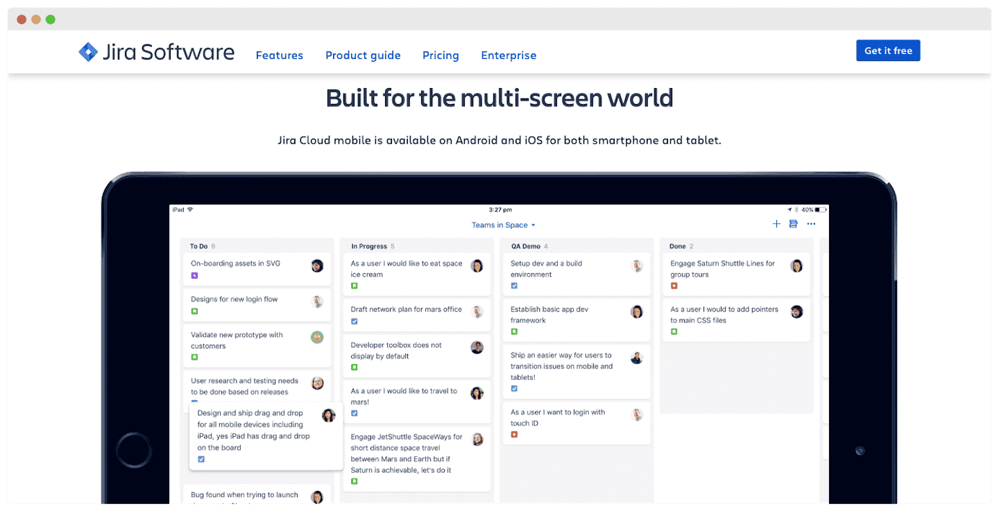 L'application mobile de Jira