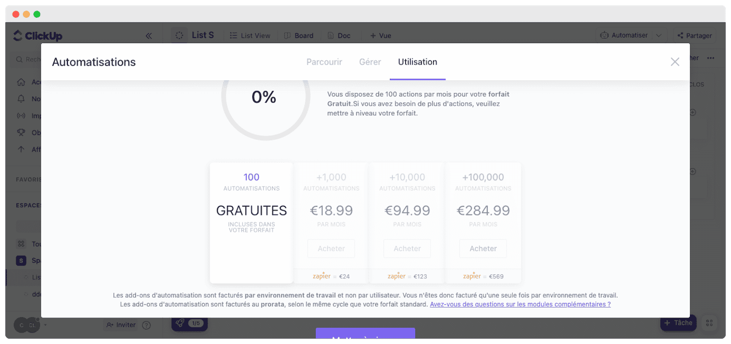 L'automatisation connectée aux applications externes