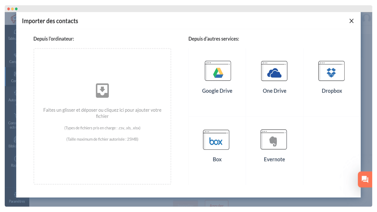 Gestion des listes de contacts dans Zoho Campaigns