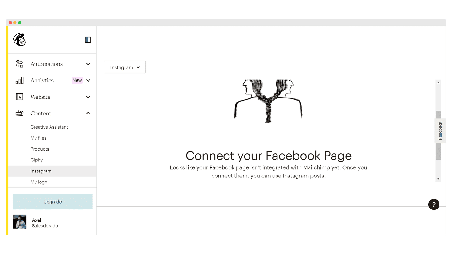 Creating a Facebook ad campaign from Mailchimp