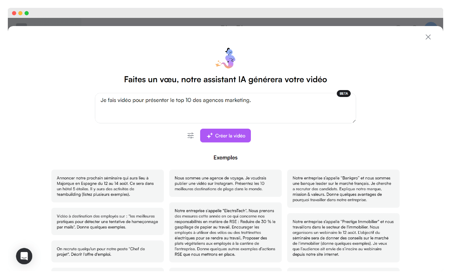Assistant vidéo par IA de PlayPlay