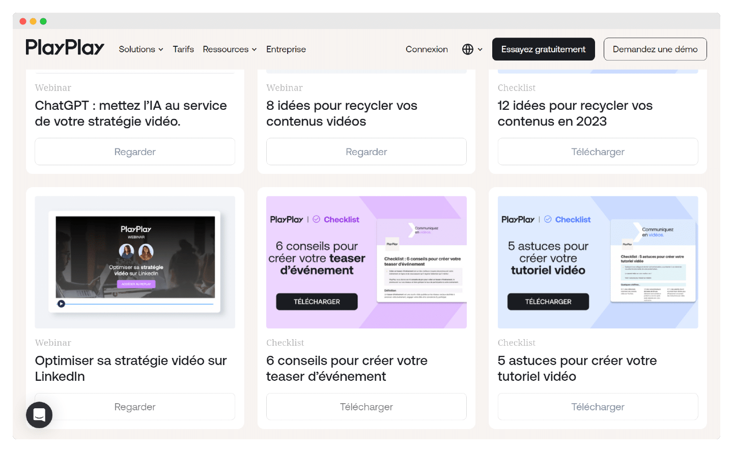 Ressources et blog de PlayPlay
