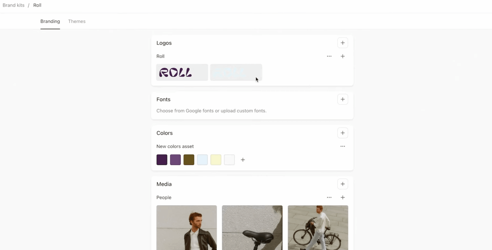 Personnalisation de la charte graphique dans le brand kit Typeform
