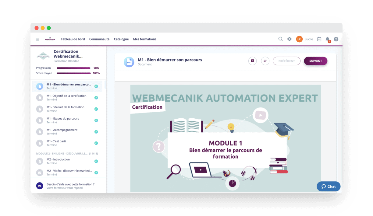 Webmecanik Academy training program